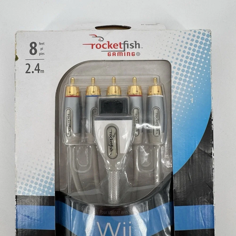 NEW Rocketfish Gaming 8ft Component Video/Stereo‎ Audio Cable - Nintendo Wii